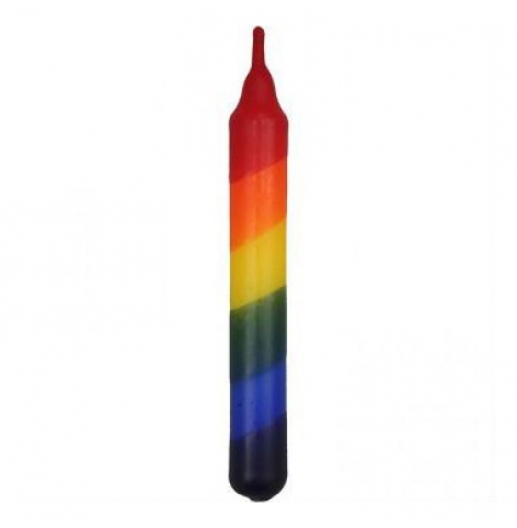 nic toys - rainbow candle diagonal, 10cm